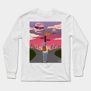 At A Cross Roads Long Sleeve T-Shirt